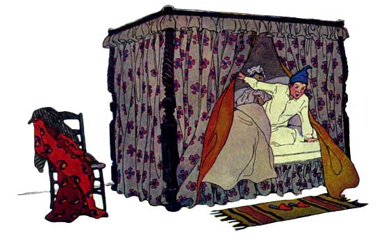 Christmas four poster bed