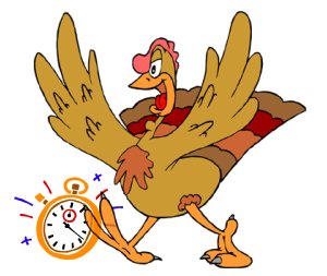 a turkey and a watch