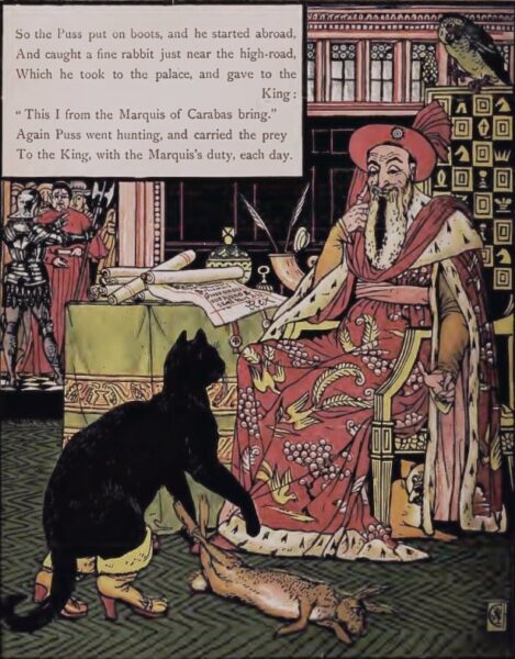 cat before the king