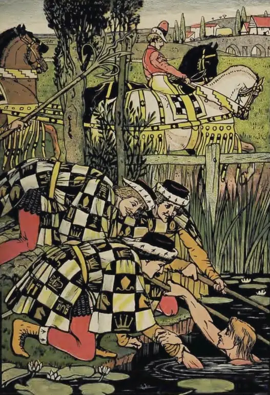 saving the man from the pond