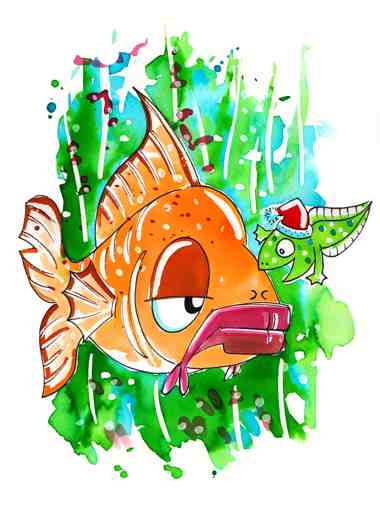 Grumpy Colin and Christmas Tim by Sophie Green for Storynory