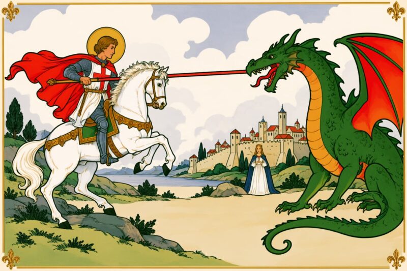 St George and the dragon