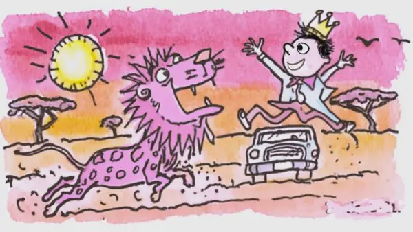 Joyous reunion lion and prince