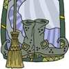 sorcerer's broom and boots thumb