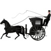 London Cab and Horses