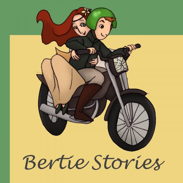 Bertie Stories on a motorbike