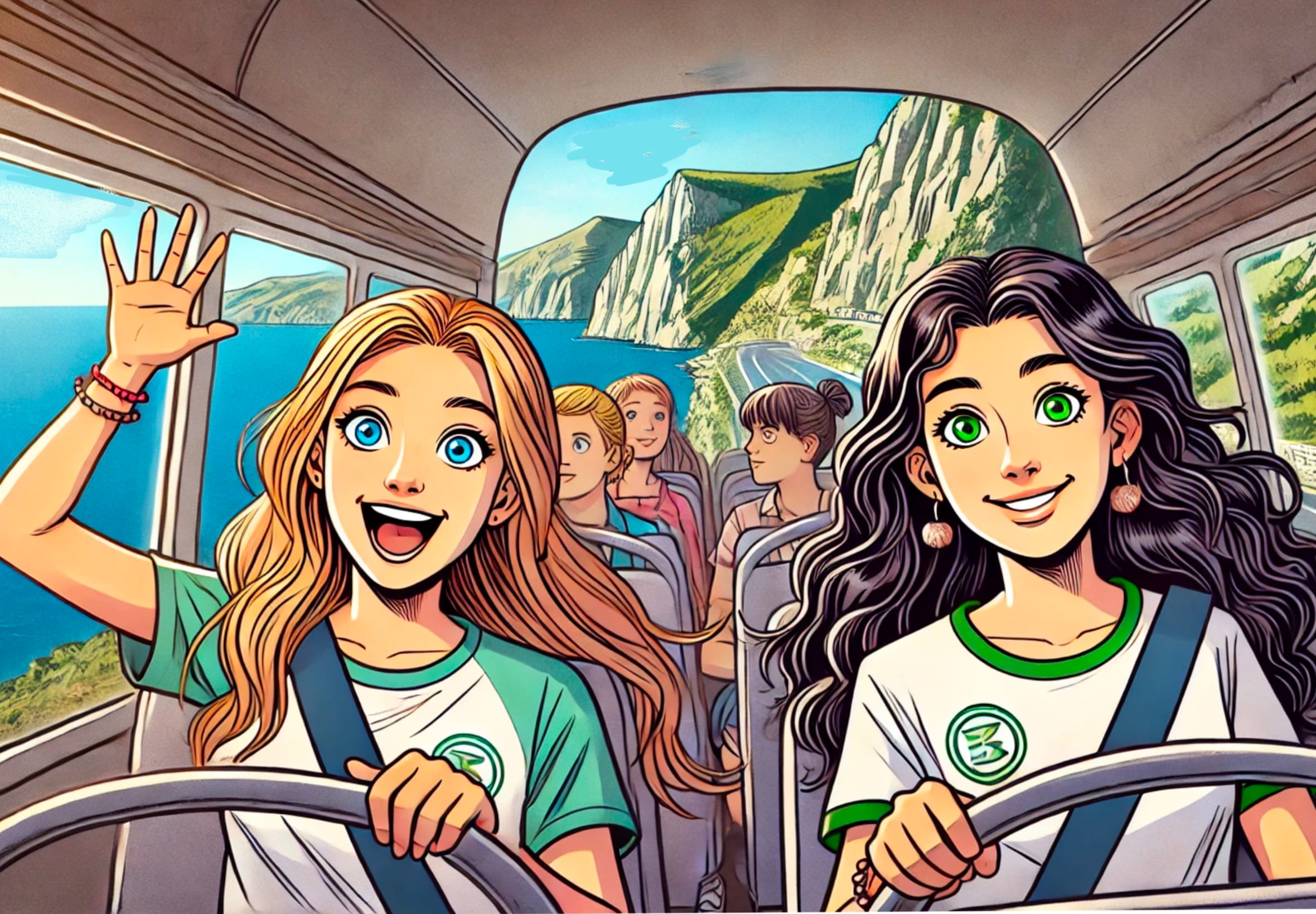 bus ride through crete