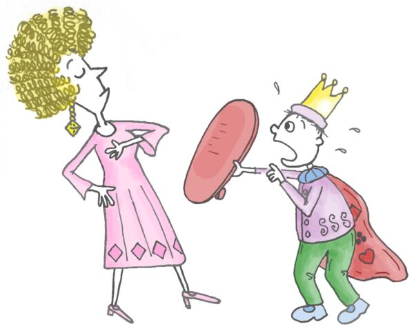 Prince Bertie argues with Queen