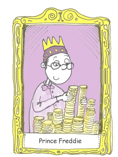 Prince Freddie counting money