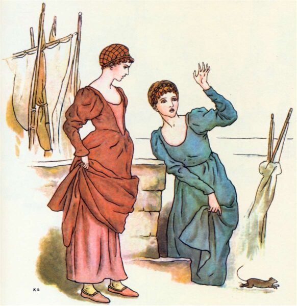 Women horrified by rat