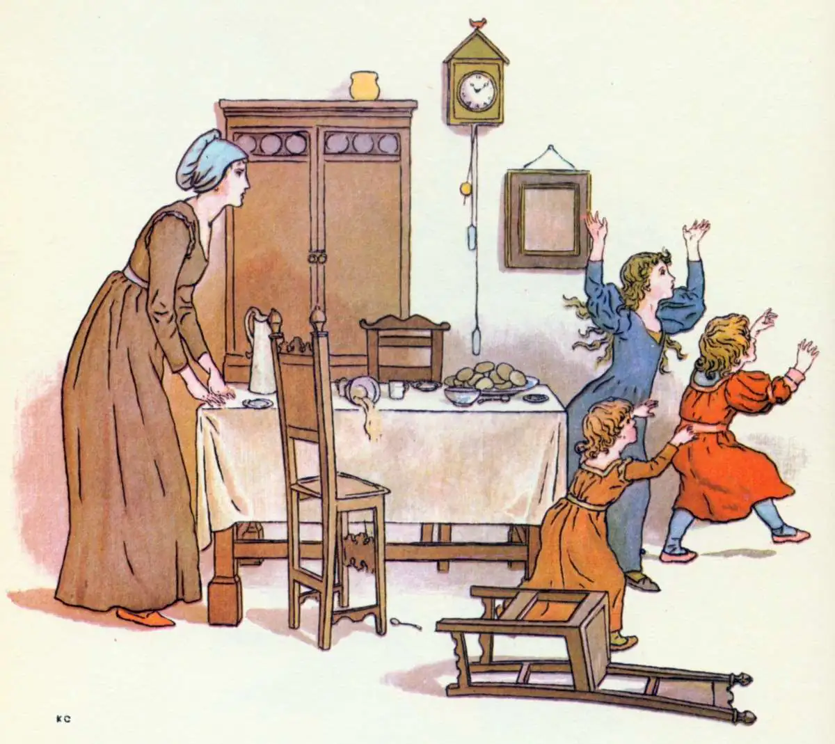 children leave table