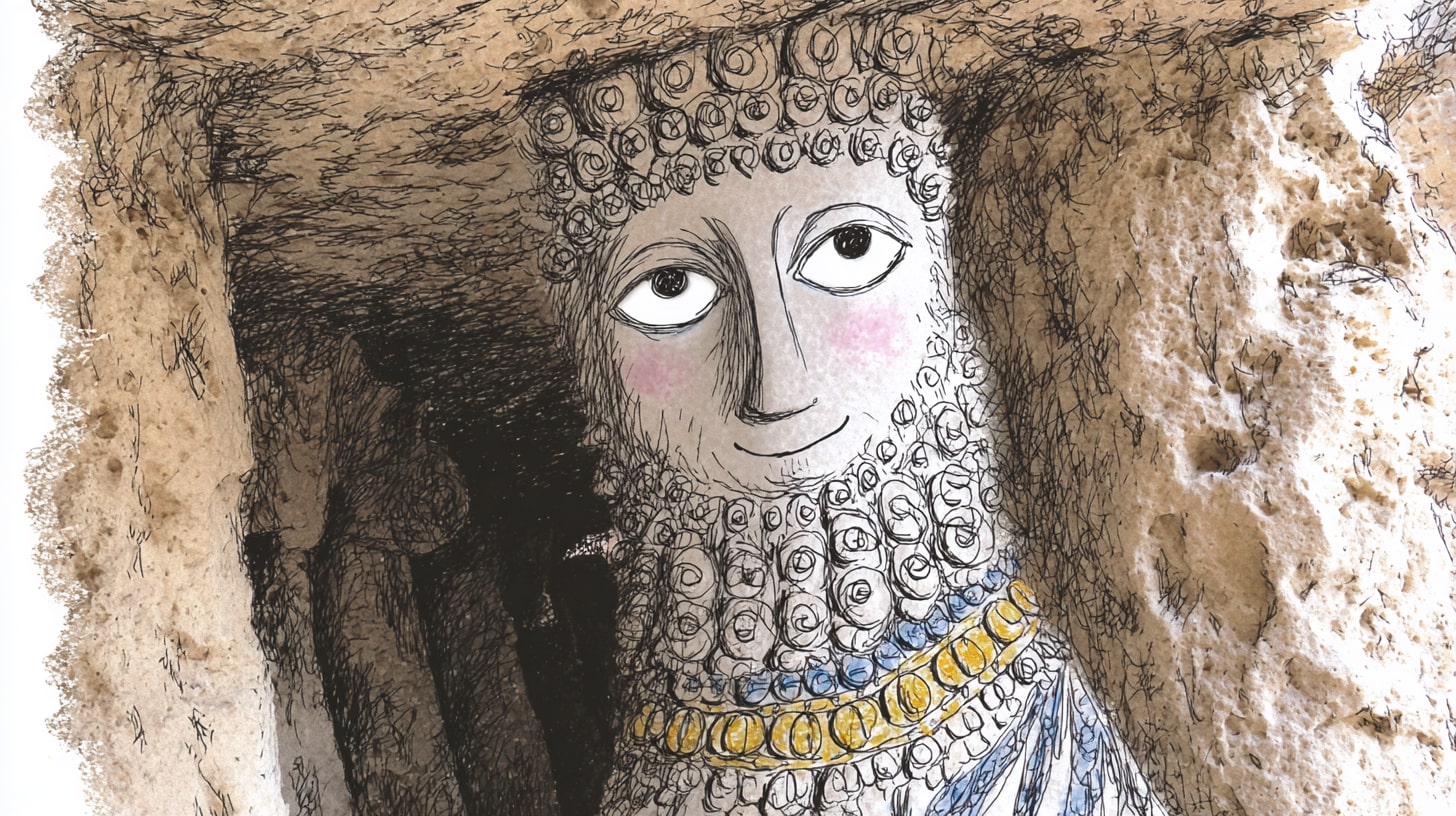 The merchant of Palmyra landscape