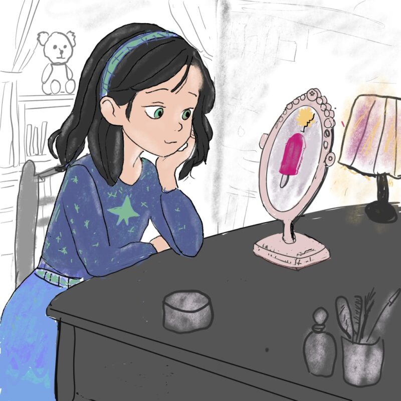 Stella and her magic mirror