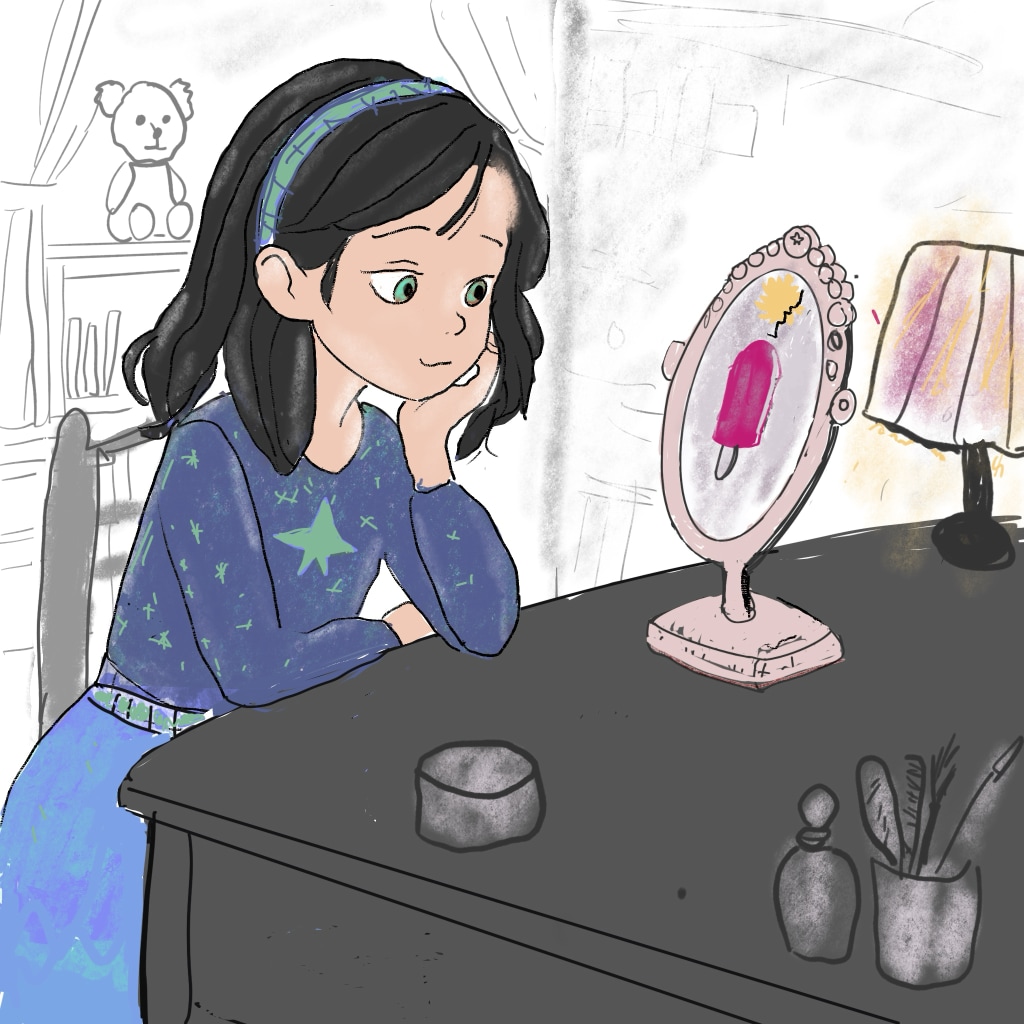 Stella and her magic mirror